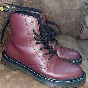 Dr. Martens burgundy color